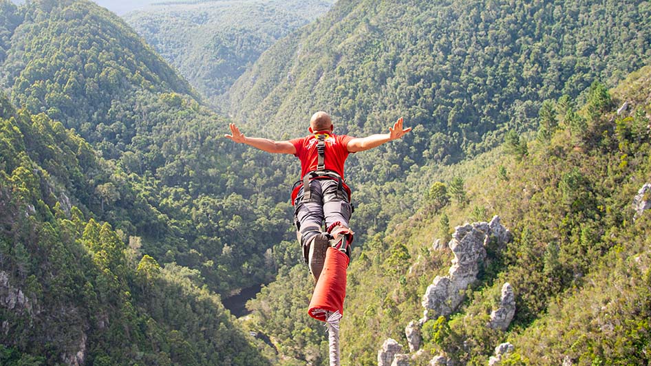 Bungy jump at Bloukrans Bungy